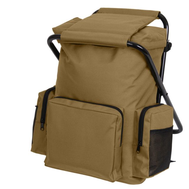Rothco Backpack and Stool Combo Pack Coyote Brown CoyoteBrown - Rothco