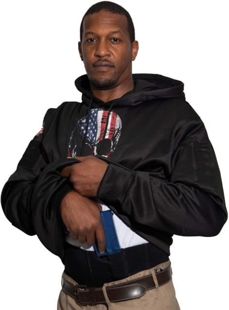 Rothco Rothco Bearded Skull Concealed Carry Hoodie - Men's Black Small - $41.99 at Optics Planet