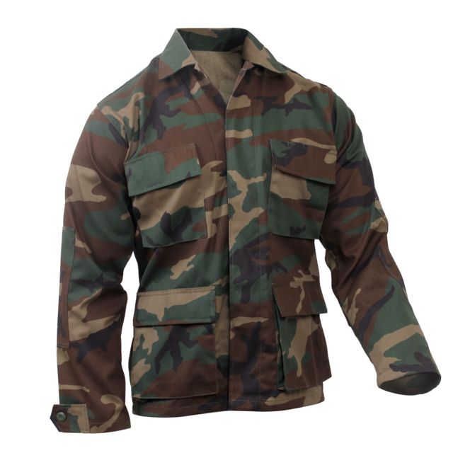 Rothco Camo BDU Shirt Woodland Camo M