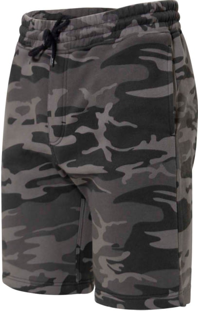 Rothco Camo & Solid Color Sweatshorts - Mens Black Camo Small