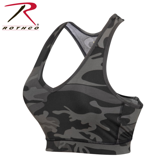 Rothco Camo Sports Bra S Black Camo