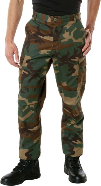 Rothco Camo Tactical BDU Pants - Men's Woodland Camo Medium Short landCamo-M-Short