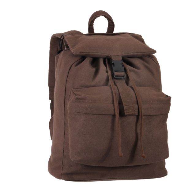 Rothco Canvas Daypack Earth Brown EarthBrown - Rothco