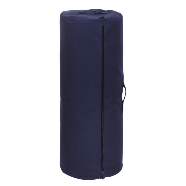 Rothco Canvas Duffle Bag With Side Zipper Navy Blue NavyBlue-30x50 - Rothco