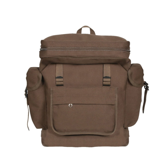 Rothco Canvas European Style Rucksack Earth Brown EarthBrown - Rothco