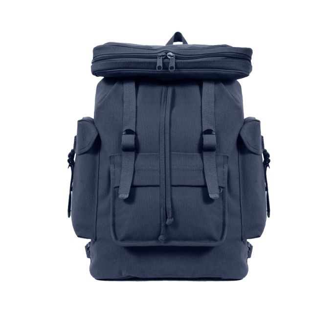 Rothco Canvas European Style Rucksack Navy Blue Blue - Rothco