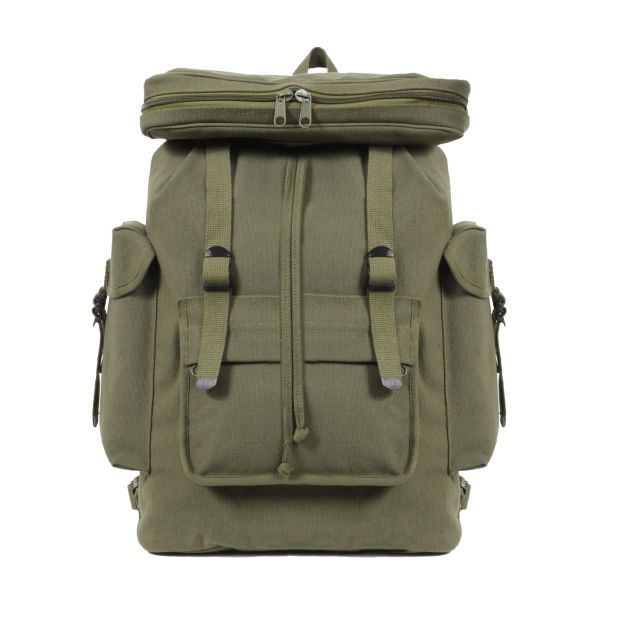Rothco Canvas European Style Rucksack Olive Drab eDrab - Rothco