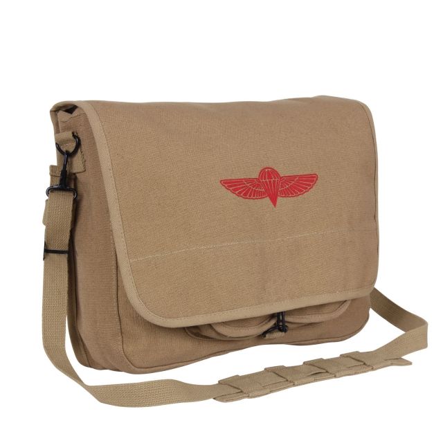 Rothco Canvas Israeli Paratrooper Bag Khaki Khaki