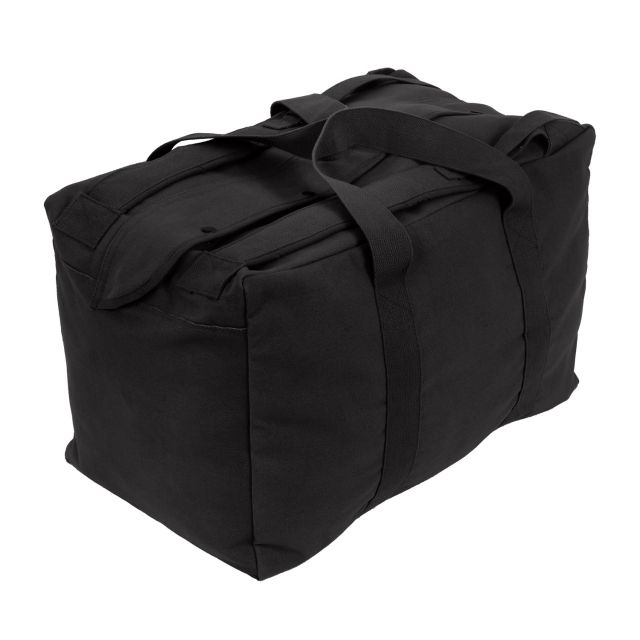 Rothco Canvas Mossad Type Tactical Canvas Cargo Bag Black k - Rothco