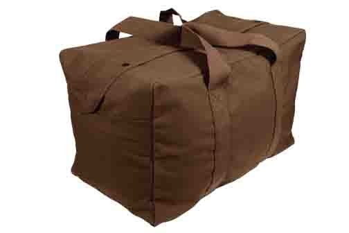Rothco Canvas Parachute Cargo Bag Earth Brown EarthBrown - Rothco