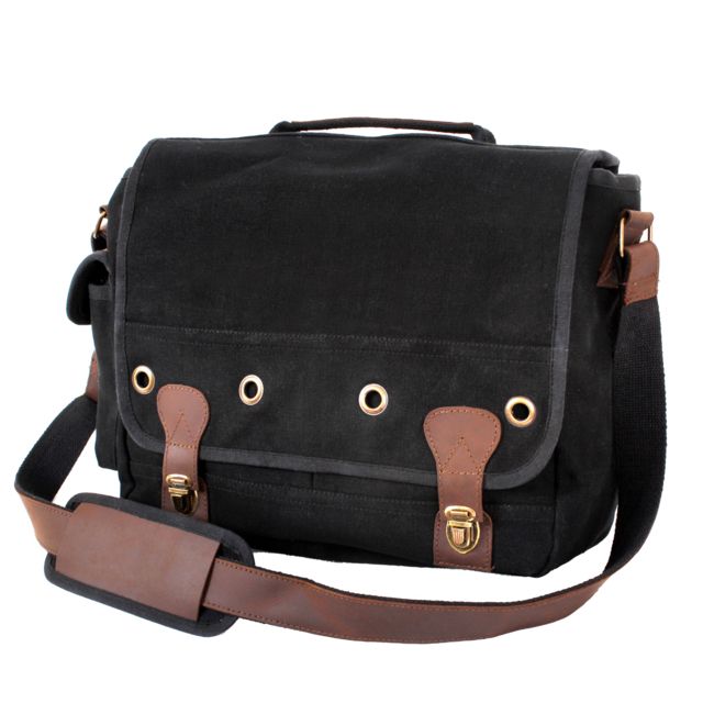 Rothco Canvas Trailblazer Laptop Bag Black Black - Rothco