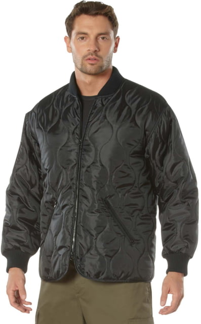 Rothco Concealed Carry Quilted Woobie Jacket - Mens Black Small 20420-Black-S