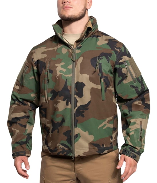 Rothco Concealed Carry Soft Shell Jacket - Men's Woodland Camo 3XL