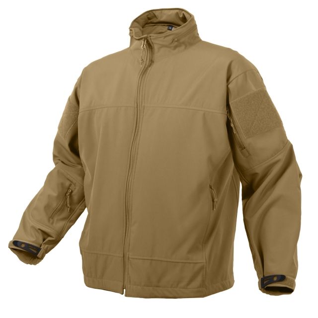Rothco Covert Ops Lightweight Soft Shell Jacket - Mens Coyote Brown 2XL CoyoteBrown-2XL