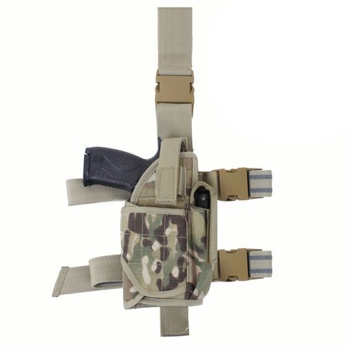 Rothco Deluxe Adjustable Drop Leg Tactical Holster Ambidextrous Multi Cam - Rothco
