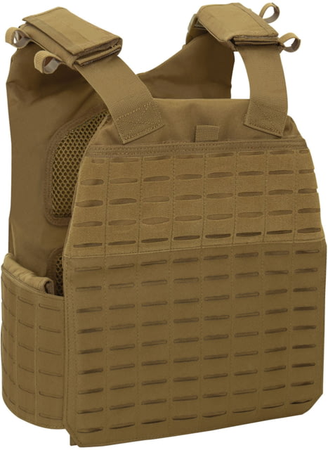 Rothco Laser Cut MOLLE Plate Carrier Vest Coyote Brown Regular - Rothco