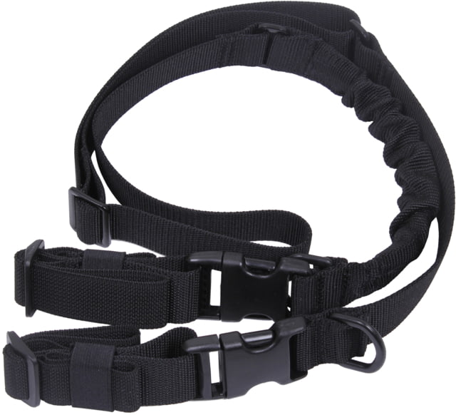 Rothco Deluxe Tactical 2-Point Sling Black Black - Rothco