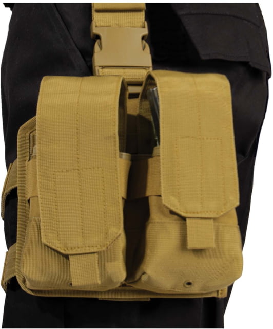 Rothco Drop Leg Double Mag Pouch Coyote Brown - Rothco