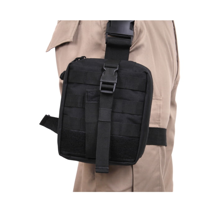 Rothco Drop Leg Medical Pouch Black Black - Rothco
