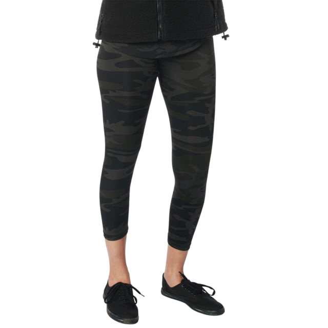 Rothco Essential Leggings - Women's Midnight Black Camo Small
