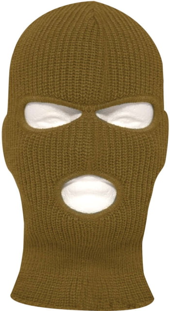 Rothco Fine Knit Three Hole Facemask Coyote Brown