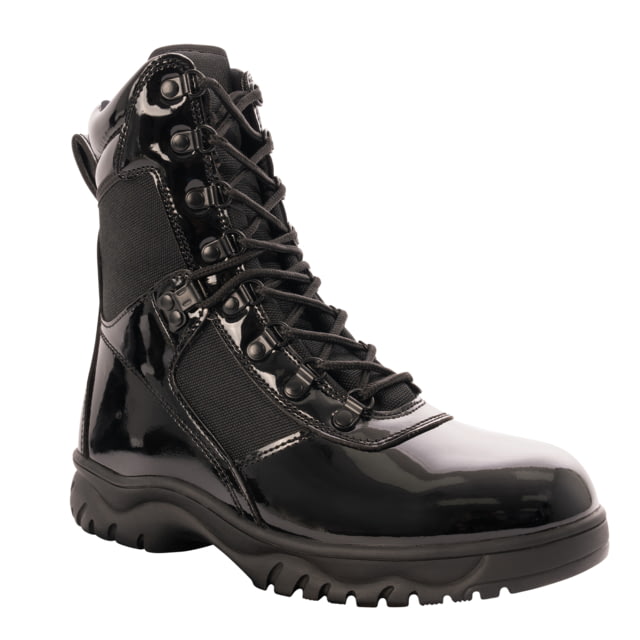 Rothco Forced Entry High-Gloss Tactical Boot with Side Zipper - 8 Inch 12