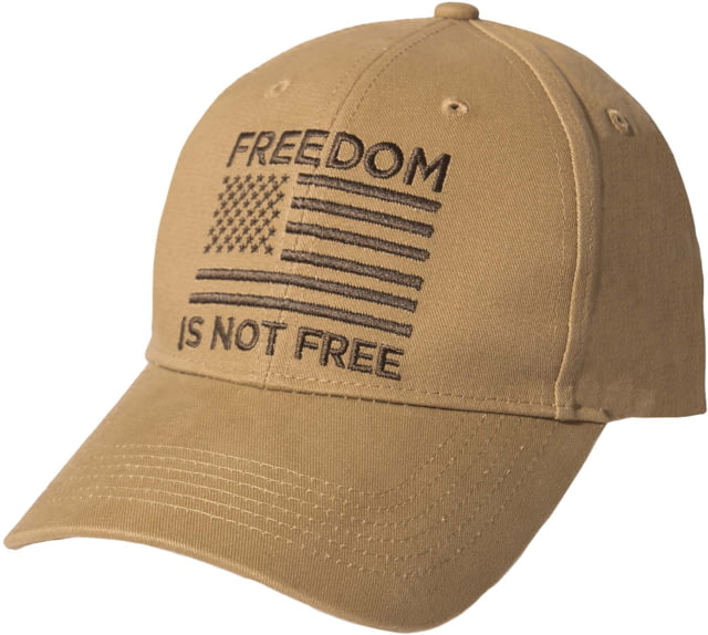 Rothco Rothco Freedom Is Not Free Low Profile Cap Coyote Brown - $16.99 at Optics Planet