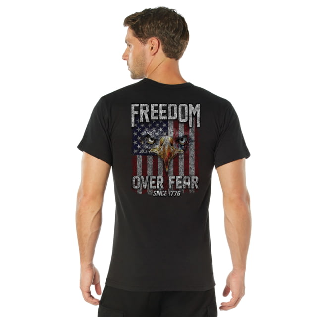Rothco Rothco Freedom Over Fear T-Shirt - Men's Black Small - $25.89 at Optics Planet