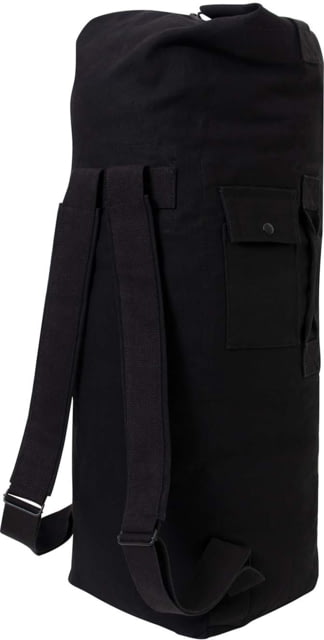 Rothco G.I. Style Canvas Double Strap Duffle Bag Black - Rothco