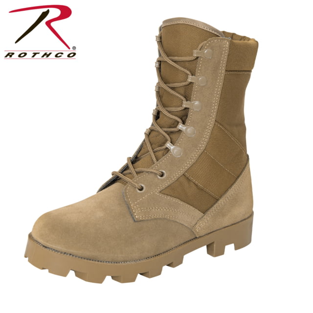 Rothco G.I. Type Speedlace Desert Tan Jungle Boot AR 670-1 Coyote Brown 8 Regular
