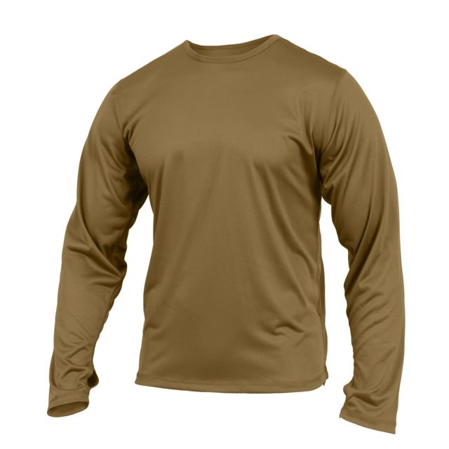 Rothco Rothco Gen III Silk Weight Underwear Top AR 670-1 Coyote Brown L 670-1CoyoteBrown-L - $21.99 at Optics Planet