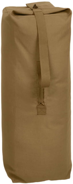 Rothco Heavyweight Top Load Canvas Duffle Bag Coyote Brown CoyoteBrown-30x50 - Rothco