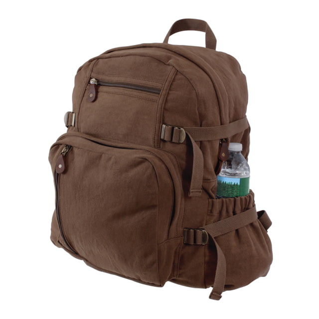 Rothco Jumbo Vintage Canvas Backpack Earth Brown - Rothco
