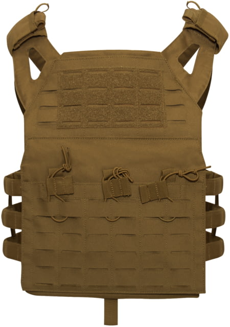 Rothco Laser Cut MOLLE Lightweight Armor Carrier Vest Coyote Brown Regular - Rothco