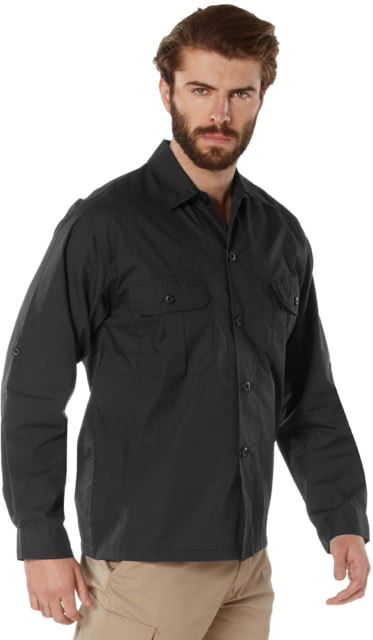 Rothco Lightweight Tactical Shirt - Mens Black Small
