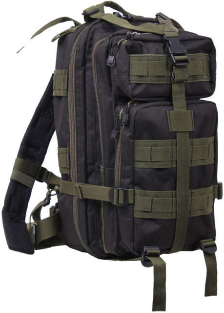 Rothco Medium 25L Transport Pack Black / Olive Drab BlackOliveDrab - Rothco