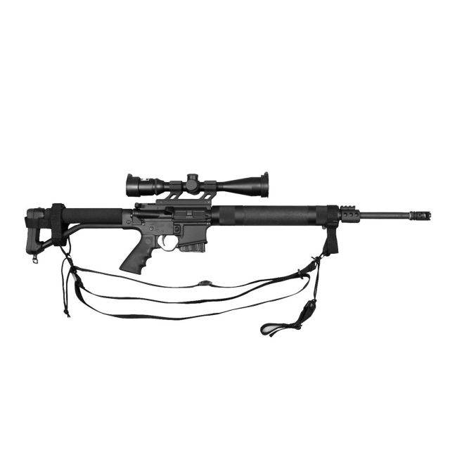Rothco Military 3-point Rifle Sling Black Black - Rothco