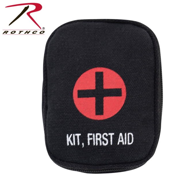 Rothco Military Zipper First Aid Kit Pouch Black - Rothco