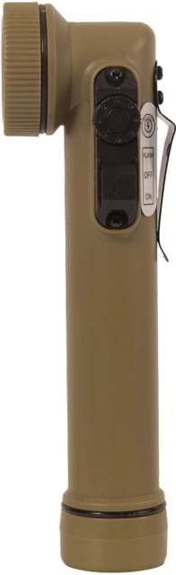 Rothco Mini LED Army Style Flashlight AA 6 LED Clear/Red/Blue/Green Bulbs Coyote Brown - Rothco