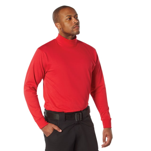 Rothco Mock Turtleneck - Men's Red Small