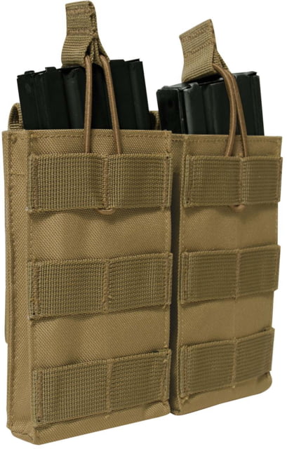 Rothco MOLLE Open Top Double Mag Pouch Coyote Brown - Rothco