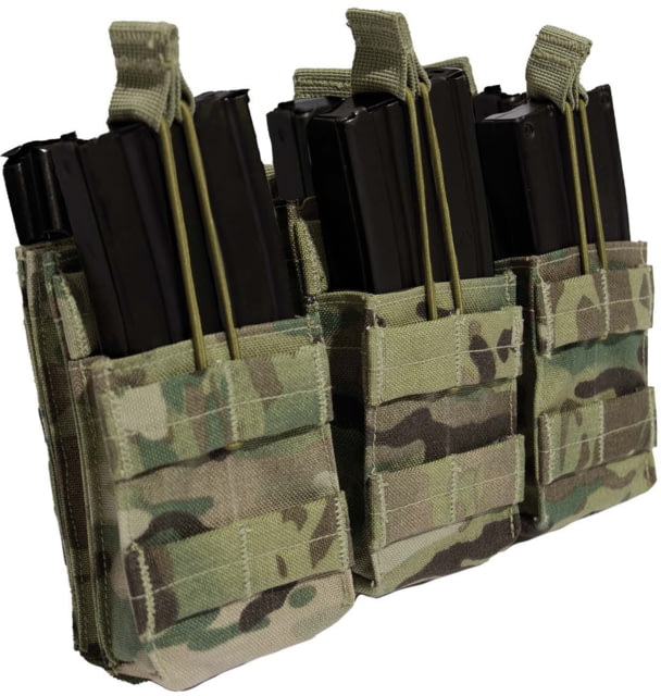 Rothco MOLLE Open Top Six Rifle Mag Pouch MultiCam - Rothco