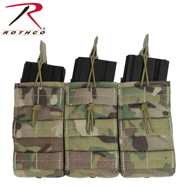 Rothco MOLLE Open Top Triple Mag Pouch MultiCam - Rothco