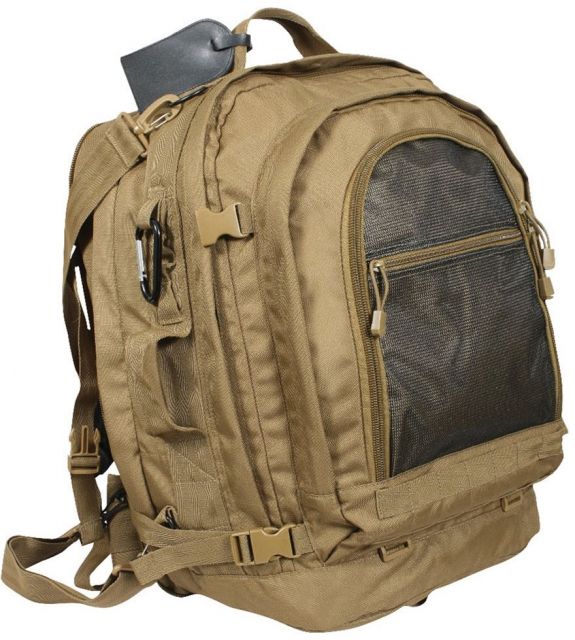 Rothco Move Out Tactical/Travel Backpack Coyote Brown CoyoteBrown - Rothco