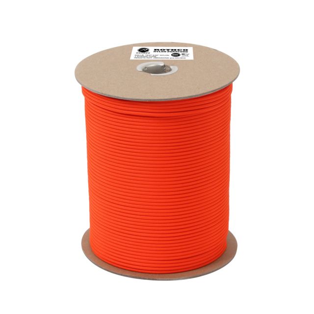 Rothco Rothco Nylon Paracord 550lb 1000 Ft Spool Safety Orange SafetyOrange - $87.99 at Optics Planet
