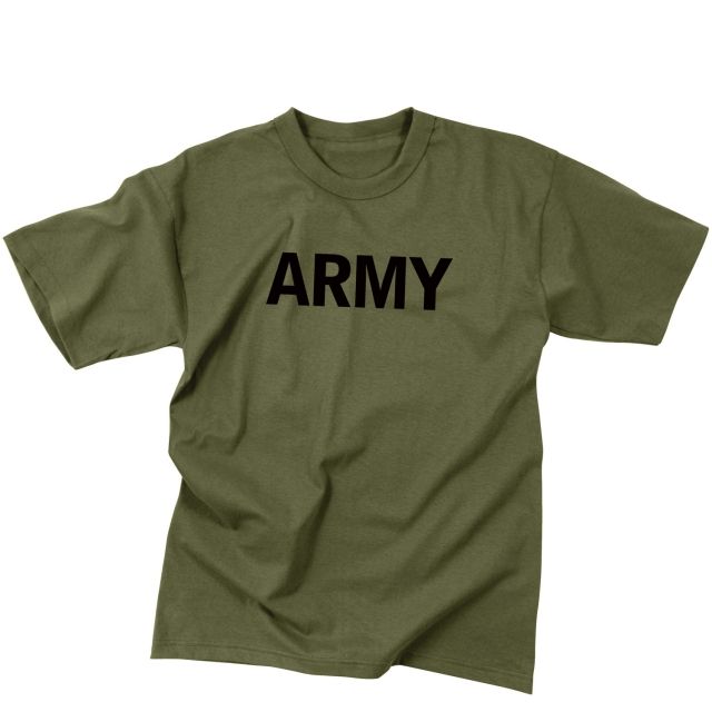Rothco Rothco Olive Drab Military Physical Training T-Shirt Army 3XL Army-3XL - $21.49 at Optics Planet