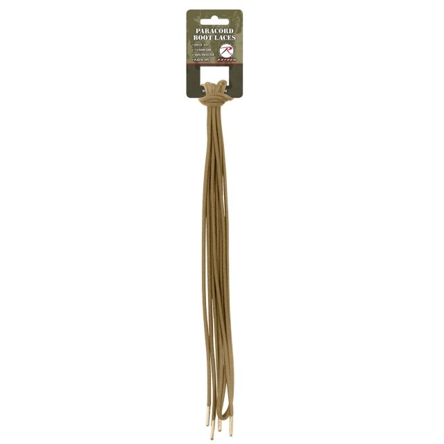 Rothco Paracord Boot Laces Desert Tan 72 DesertTan-72Inches