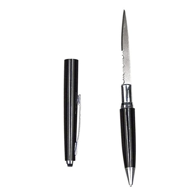 Rothco Pen And Knife Combo Fixed Blade Knife Black Black - Rothco