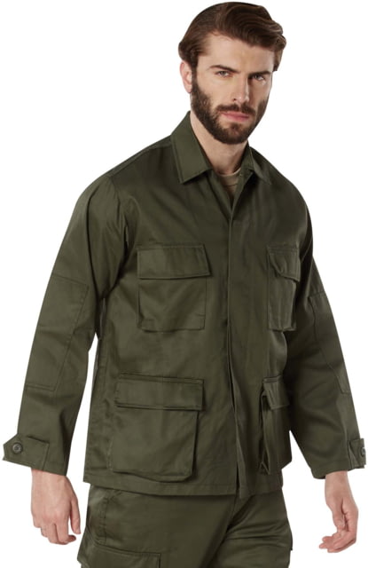 Rothco Long Sleeve Twill BDU Shirt Olive Drab Extra Small veDrab-XS