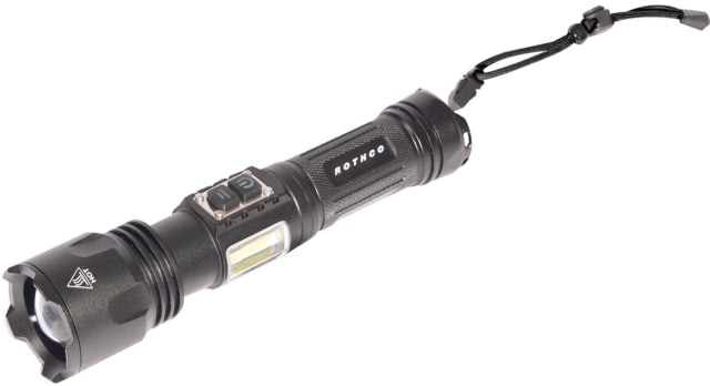 Rothco Rechargeable LED Tactical Task Light w/ Zoom 18650 Lithium-Ion White/Red 2000 Lumens Black - Rothco